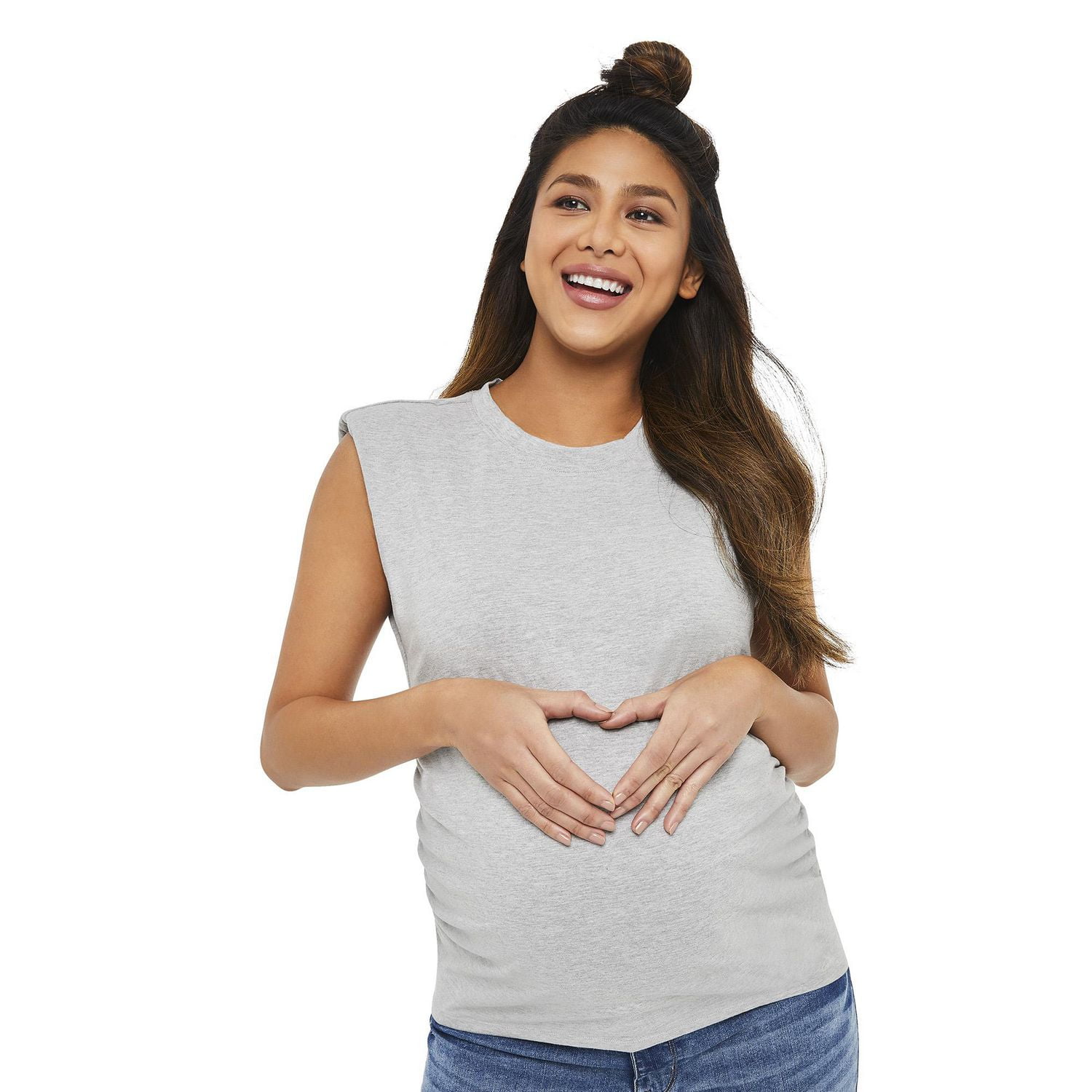 Paisley Sky Maternity Padded Muscle Tee