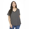 thumbnail image 1 of George Plus Women's Short Sleeve V-Neck Stretch Tee, 1 of 1