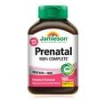 thumbnail image 1 of Jamieson Prenatal 100% Complete Multivitamin, with Folic Acid and Iron. Formulated for Prenatal and Postnatal, and While Breastfeeding, Prevents Neural Tube Defects, Gluten-Free, One Per Day, 100 Caplets, 1 of 5