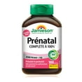 thumbnail image 2 of Jamieson Prenatal 100% Complete Multivitamin, with Folic Acid and Iron. Formulated for Prenatal and Postnatal, and While Breastfeeding, Prevents Neural Tube Defects, Gluten-Free, One Per Day, 100 Caplets, 2 of 5