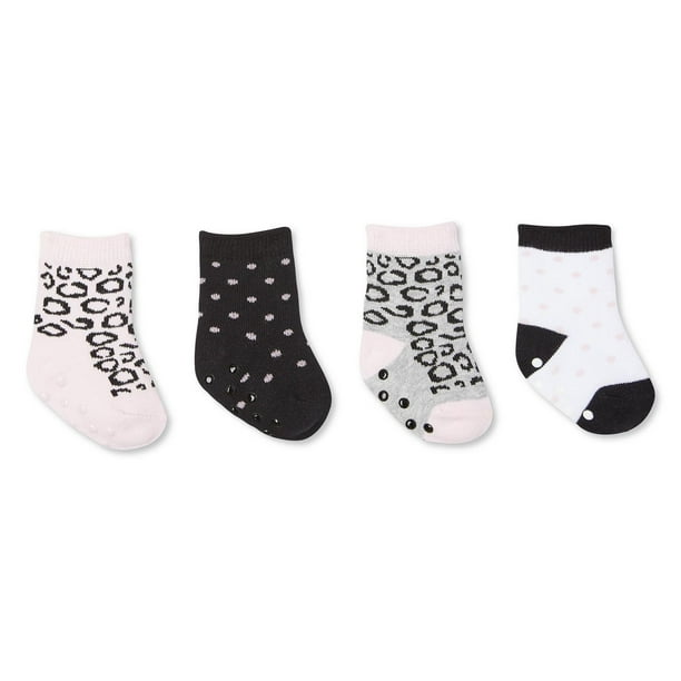Baby Girls' Crew Socks 4Pack Walmart.ca
