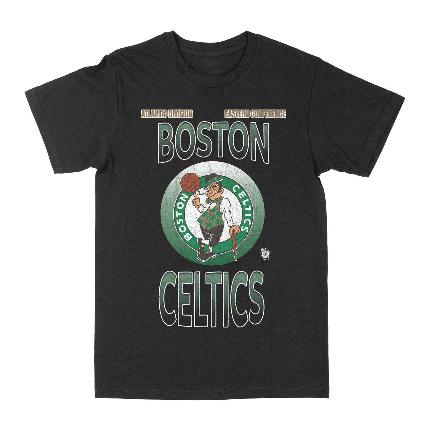 NBA Officially Licensed Boston Celtics Gradient Logo Black T-Shirt