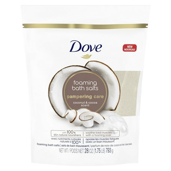 Dove Coconut & Cocoa Foaming Bath Salts