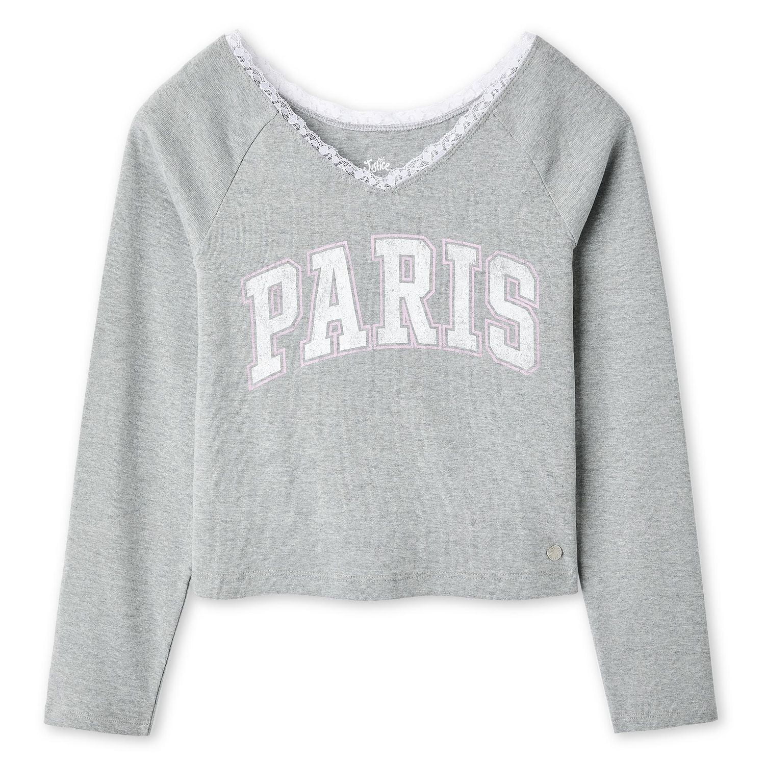 Justice Girls' Long-Sleeve Graphic T-Shirt