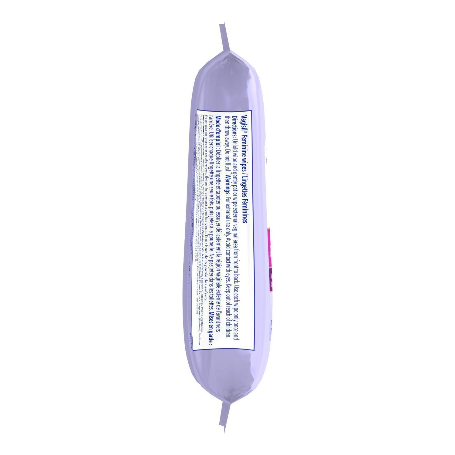 Vagisil® Gentle & Calming Feminine Wipes (Pouch), 20 Flushable wipes