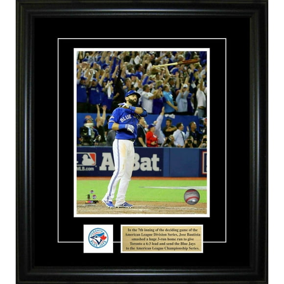 Jose Bautista Toronto Blue Jays Bat Flip Homerun Frame