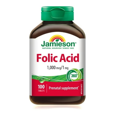 Jamieson Folic Acid 1,000 mcg Tablets