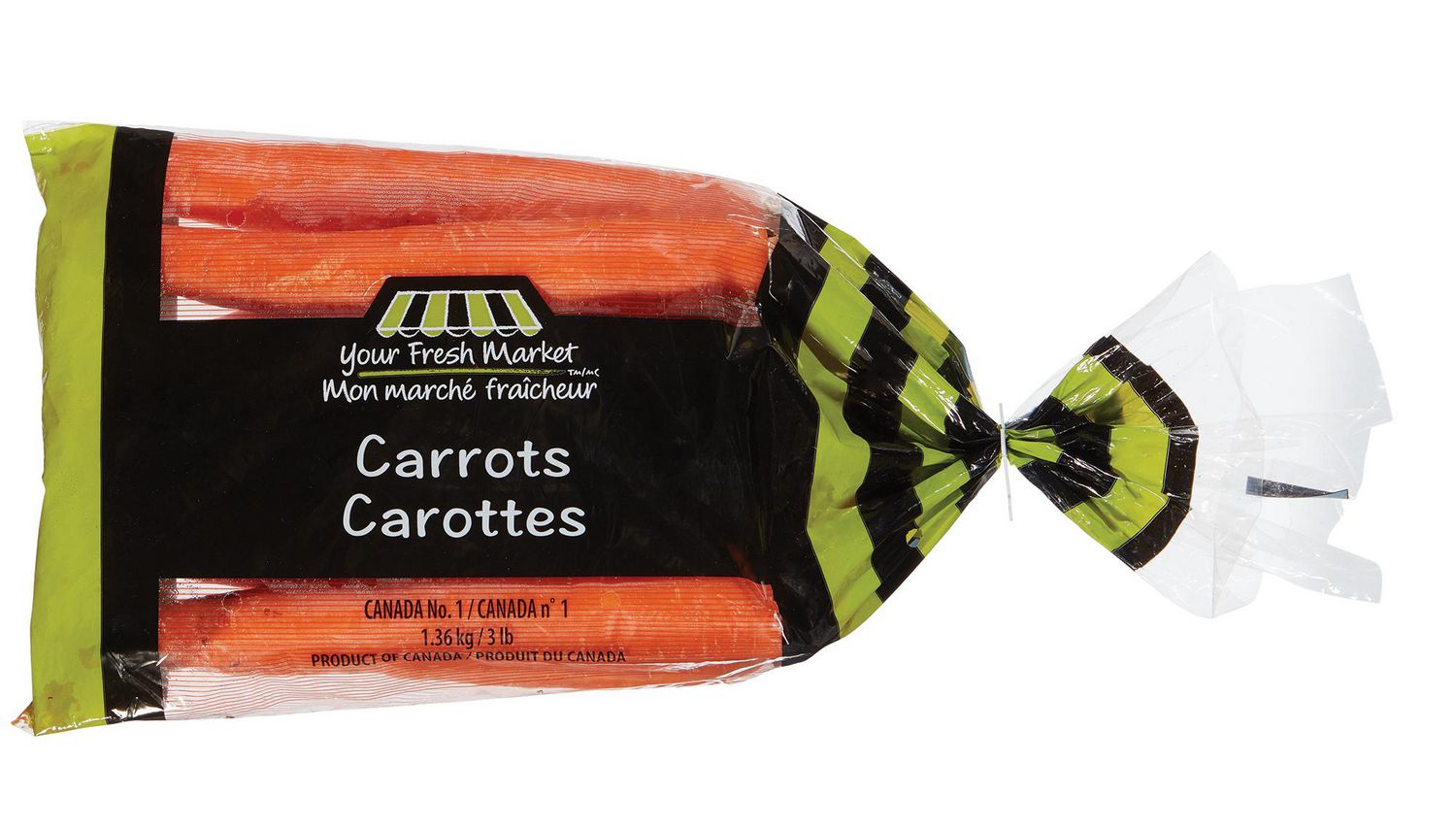Mini carottes coupées Mon marché fraîcheur 454 g 