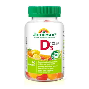Jamieson Vitamin D3 1,000 IU Gummies