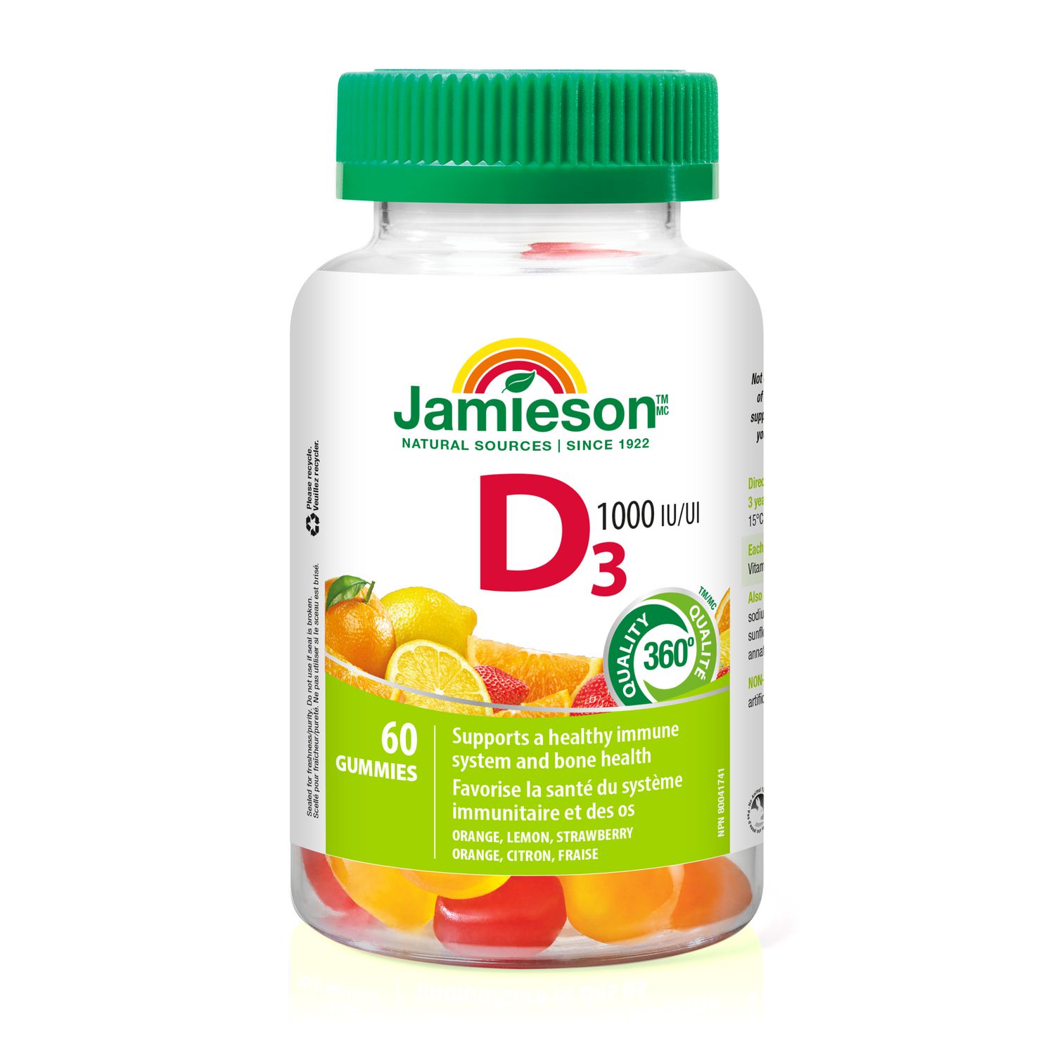 Jamieson Vitamin D3 1,000 IU Gummies