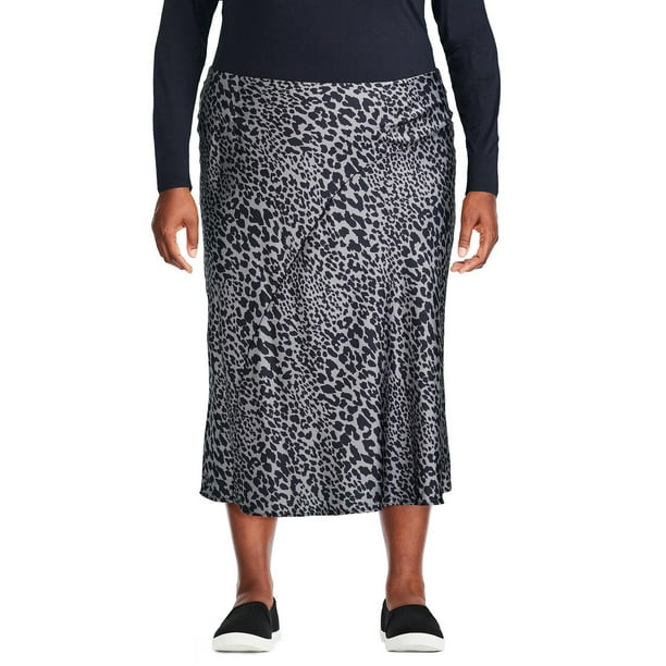 George Plus Women's Woven Midi Skirt - Walmart.ca