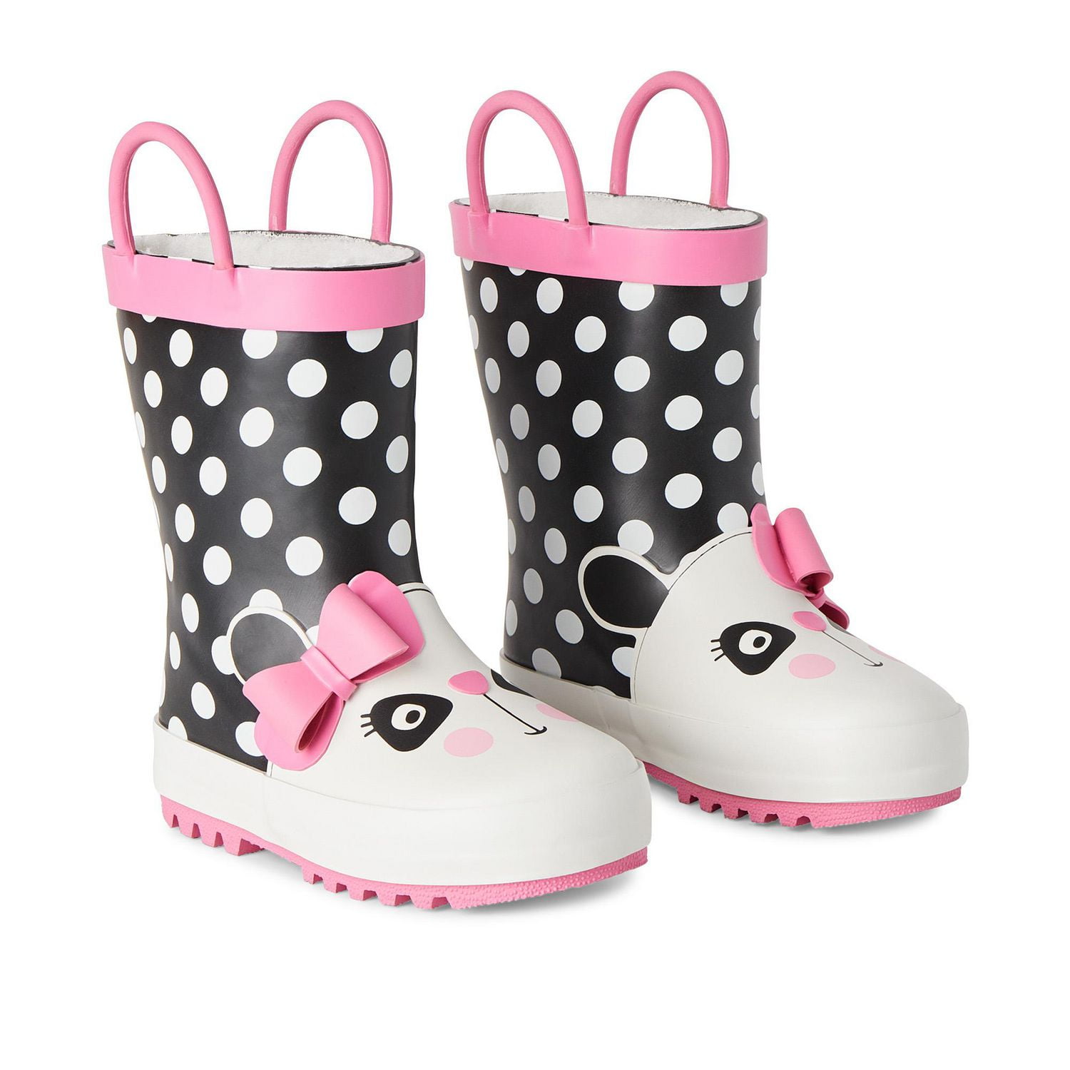 George Toddler Girls Kelly Plush Lined Rain Boots Walmart