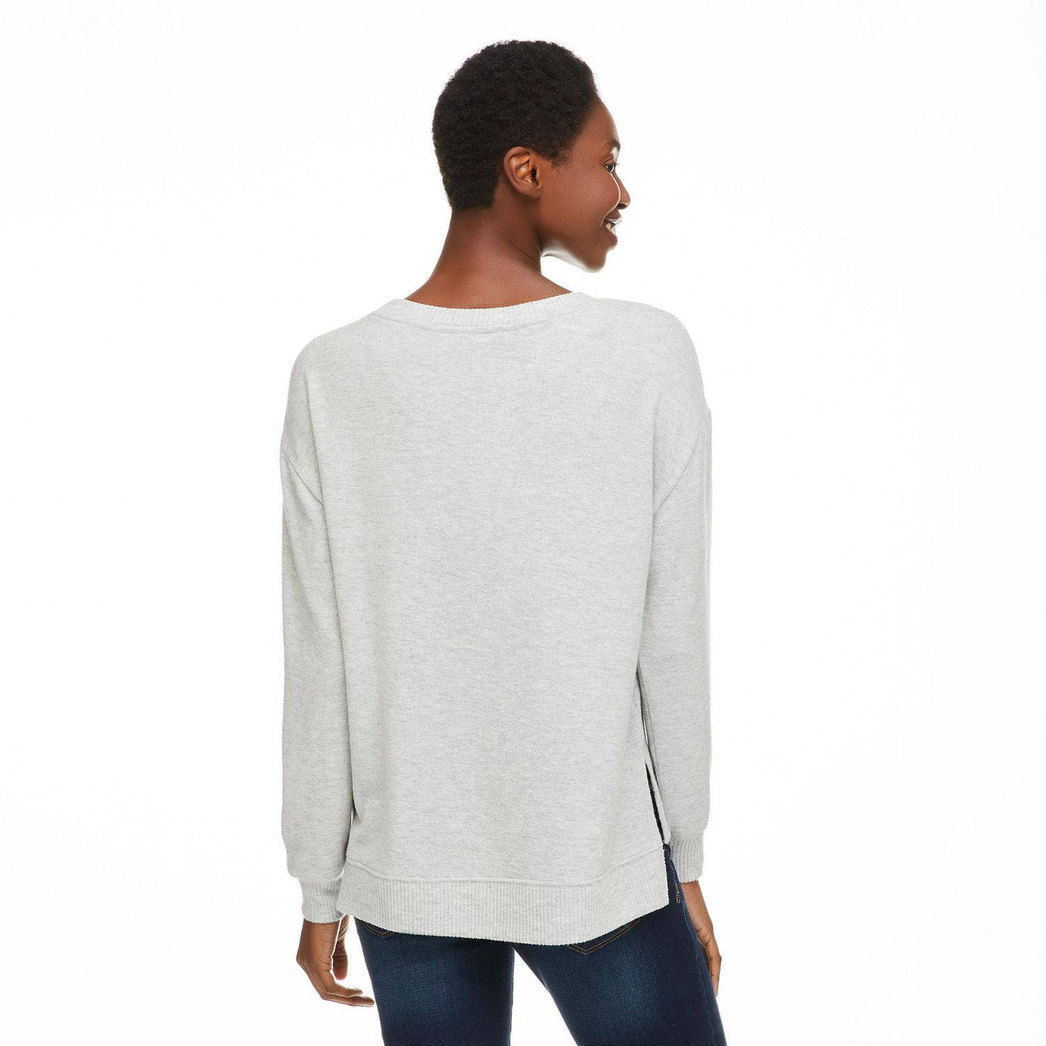 Crew neck outlet sweater walmart