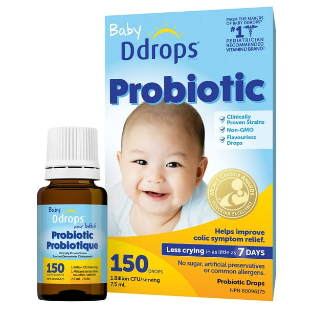 Ddropsᴹᴰ Bébé Probiotique 7,5 ml, 150 gouttes 