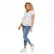 T-shirt à manches courtes avec encolure en V Paisley Sky Maternité – image 5 sur 6