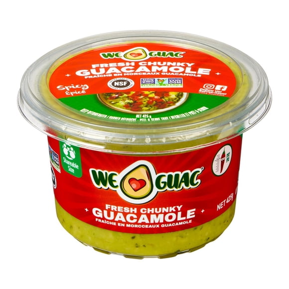 Guacamole épicé frais à gros morceaux We Guac