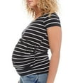 thumbnail image 4 of Paisley Sky Maternity Short Sleeve V-Neckline Tee, 4 of 6