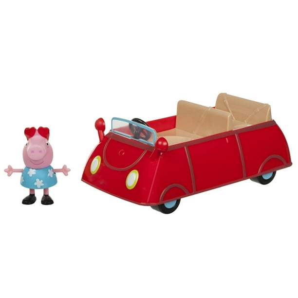 Ens. de jeu petite voiture rouge de Peppa Pig
