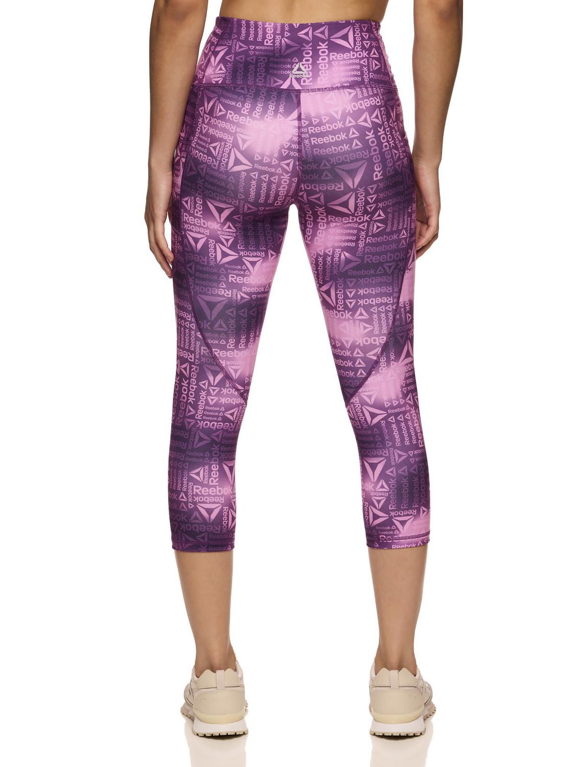 Reebok Women's Everyday Highrise Printed Capri Legging With Pockets, 20" Inseam