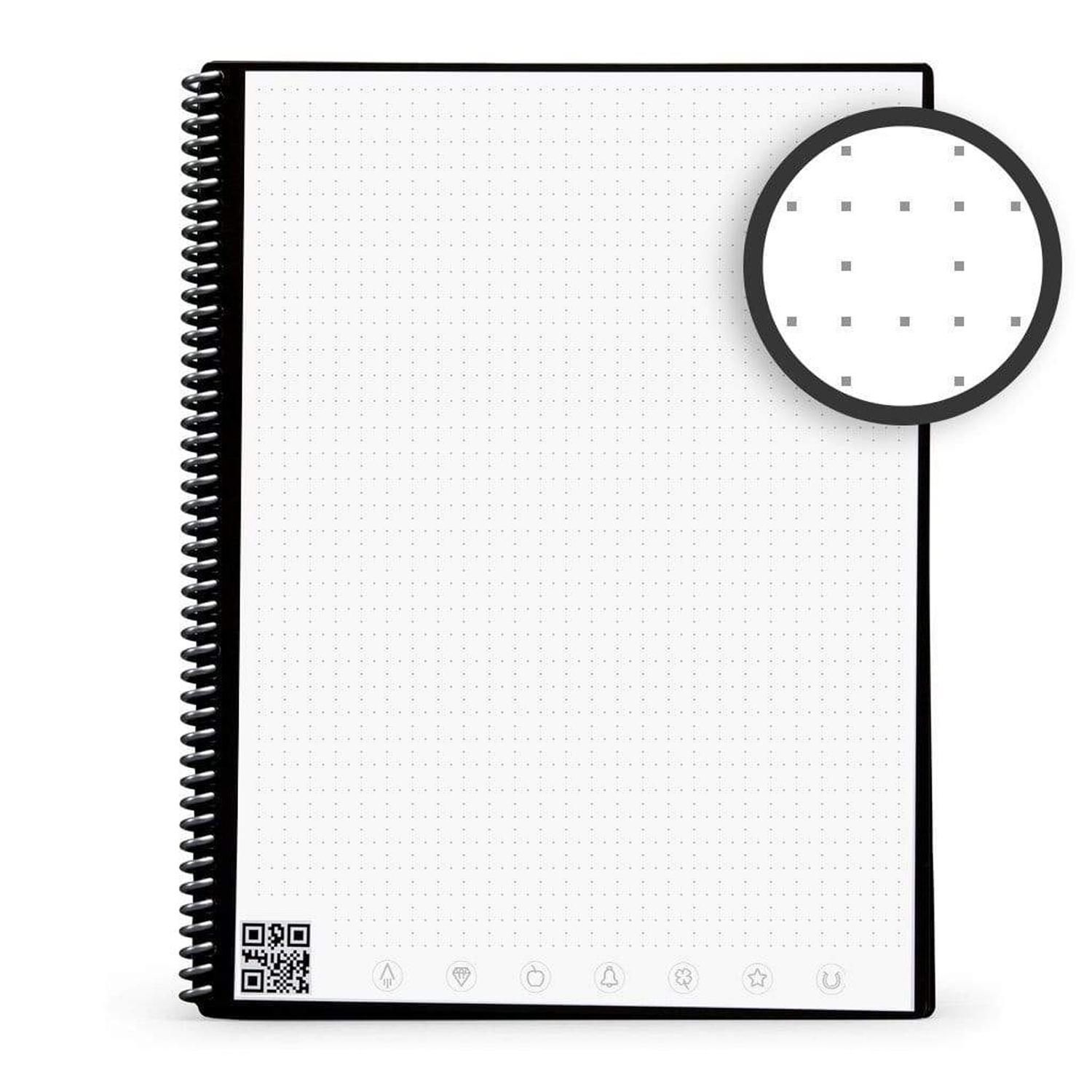 Rocketbook Fusion Smart Reusable Notebook, Black, 8.5x11, 42 pg, 7 Page  Styles