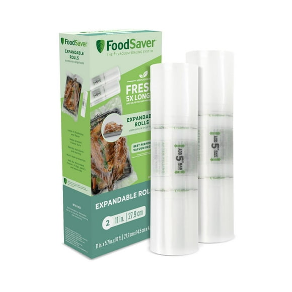 Rouleaux de scellage sous vide extensibles FoodSaver 11 po X 16 pi