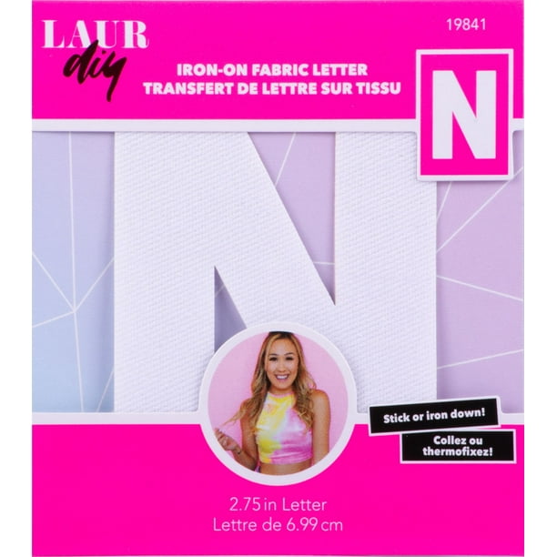 LaurDIY - Transfert de lettres sur tissu - N