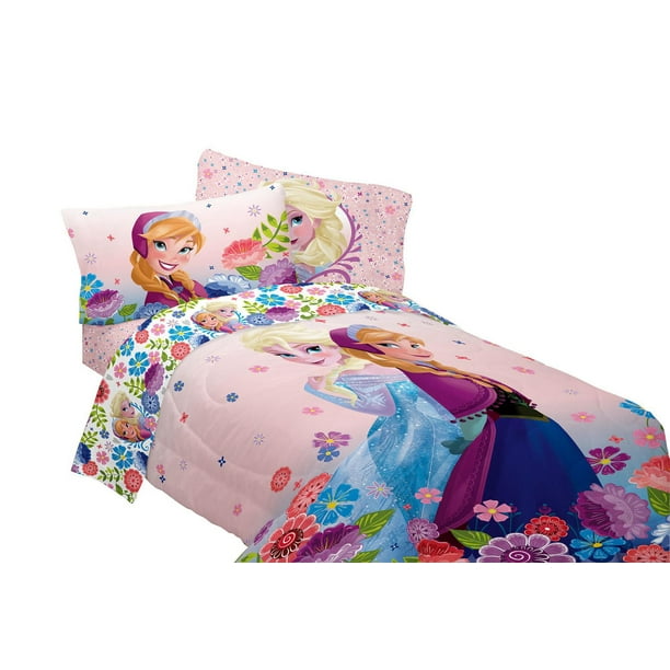 Couvre-lit réversible à motif floral « Breeze Into Spring » La Reine des neiges de Disney