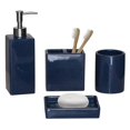 thumbnail image 1 of Ensemble 4 pièces d’accessoires de salle de bain de hometrends - bleu uni, 1 of 1