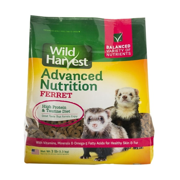 Wild Harvest Advanced Nutrition Ferret Food, High Protein 3lbs