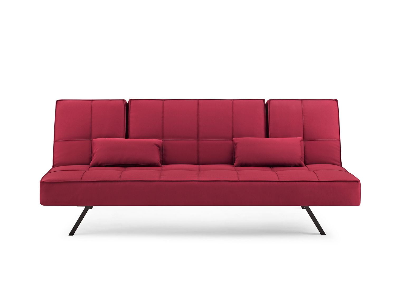 Lifestyle Solutions Serta Carmel Outdoor Convertible Sofa Crimson