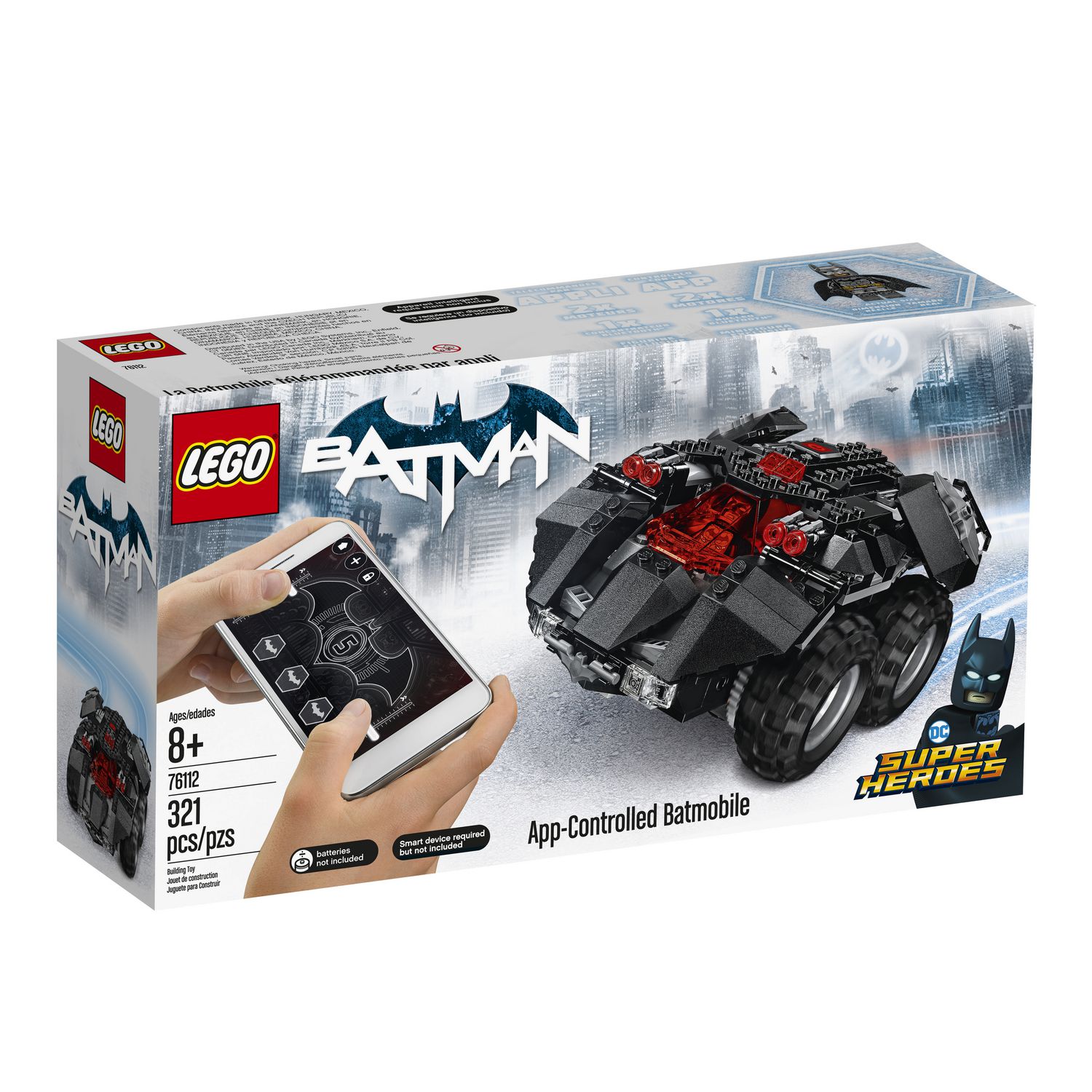 LEGO DC Super Heroes App-Controlled Batmobile 76112 DC Batman Toy