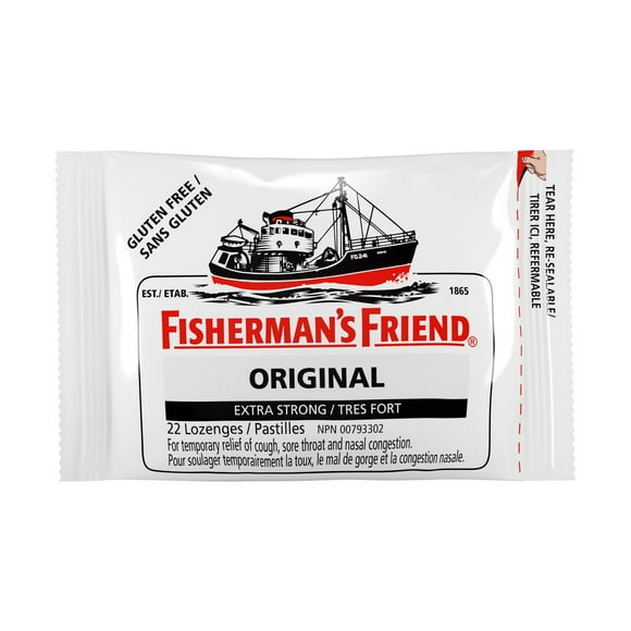 Pastilles antitussives original très fortes de Fisherman's Friend 22 losanges, extra forts