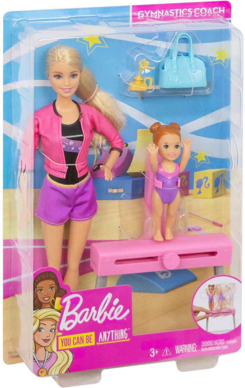 Details about  / Barbie Gymnastics Coach Dolls /& Playset