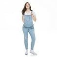 thumbnail image 1 of Paisley Sky Maternity Raw Hem Overall, 1 of 6