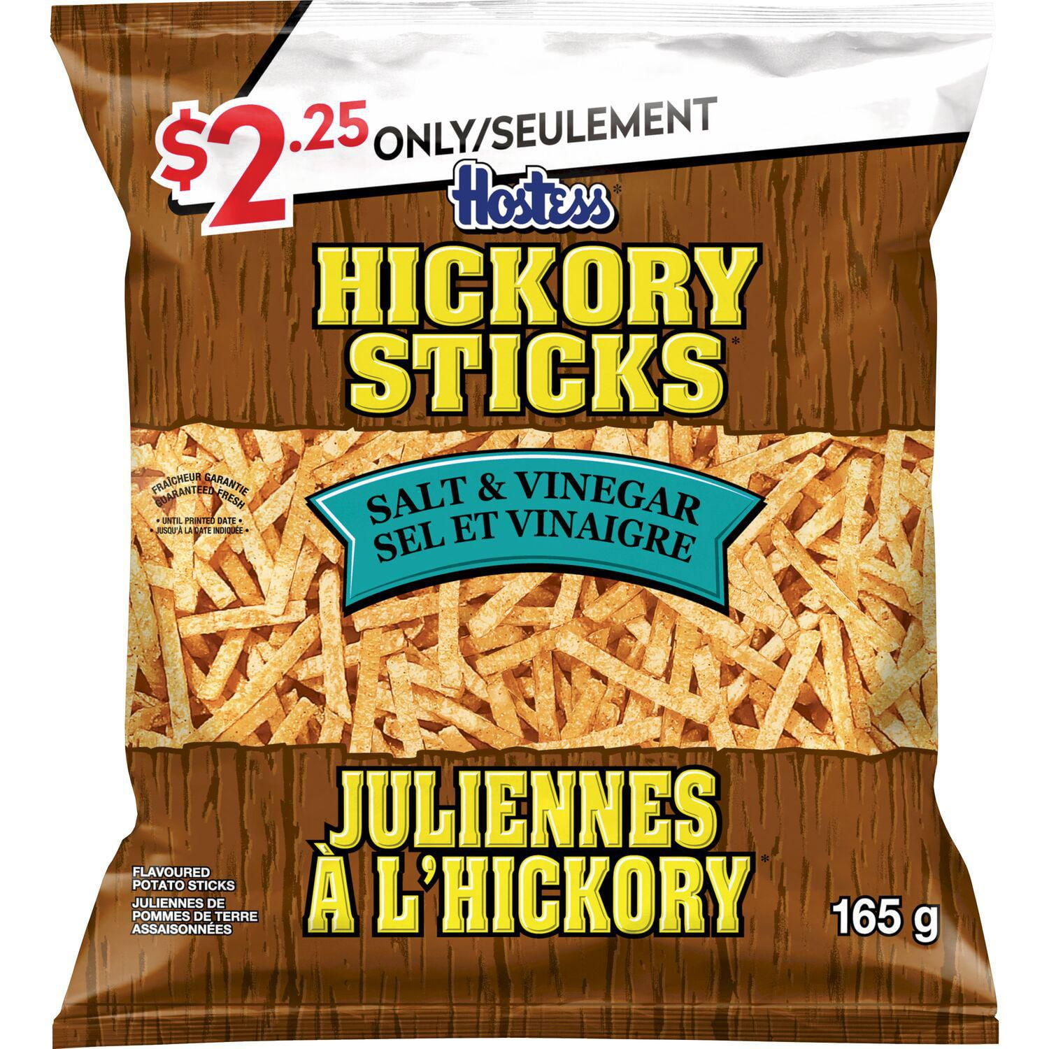 Hostess Juliennes à l'hickory Croustilles Sel et vinaigre Juliennes de pommes de terre assaisonnées 165g