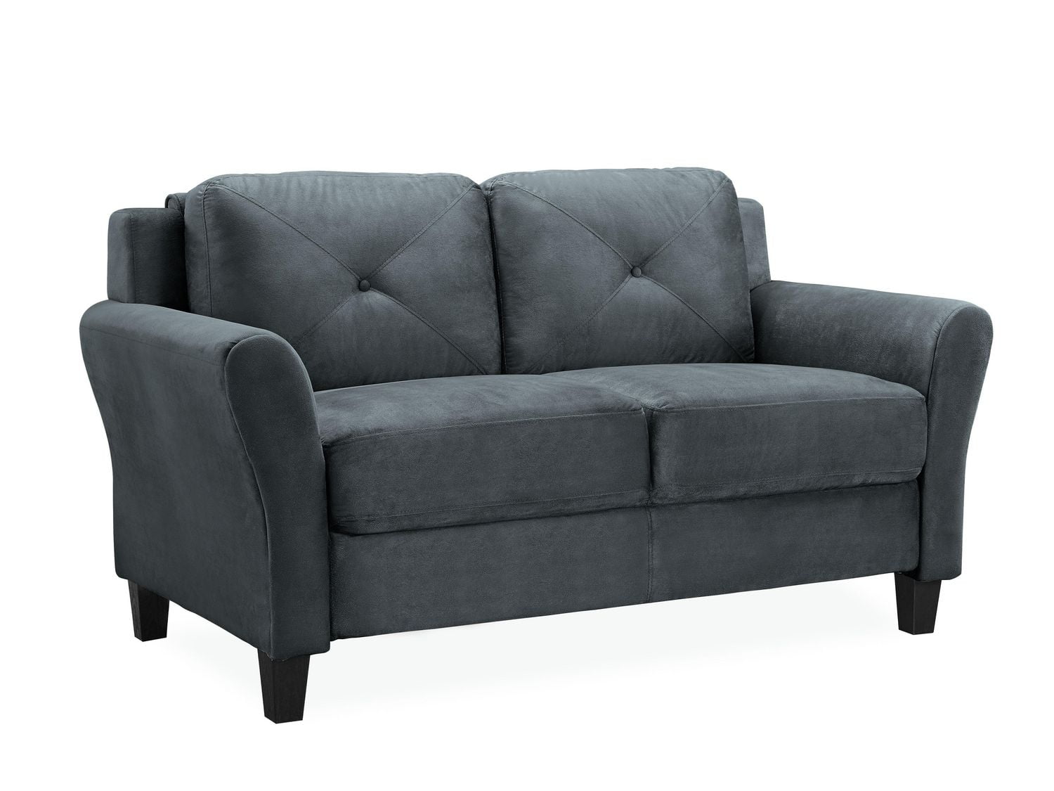 Lifestyle Solutions Havre Loveseat Upholstered Microfiber ...