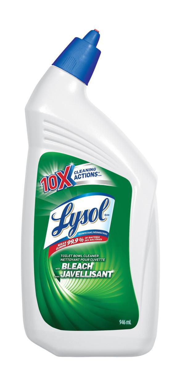 Lysol Toilet Bowl Cleaner, Bleach, 946ml, 10X Power Action Walmart Canada