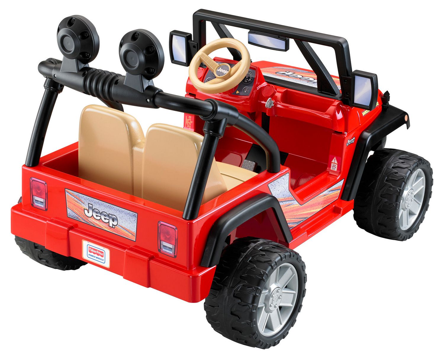 Power Wheels Jeep Wrangler Ride-On Vehicle - Lava Red & Black | Walmart  Canada