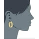Boucles d'oreilles en bronze / plaqué or – image 2 sur 2