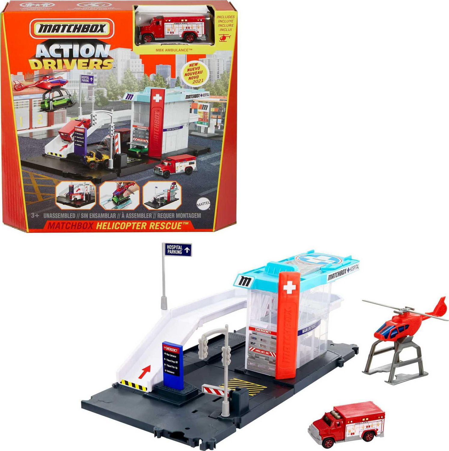 Matchbox rescue headquarters clearance deluxe playset