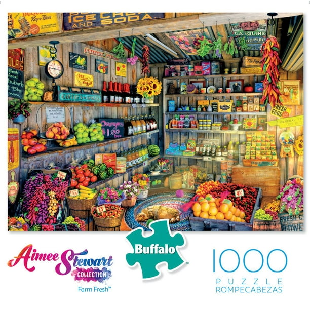 Buffalo Games Aimee Stewart Collection Le puzzle Farm Fresh en 1000 pièces