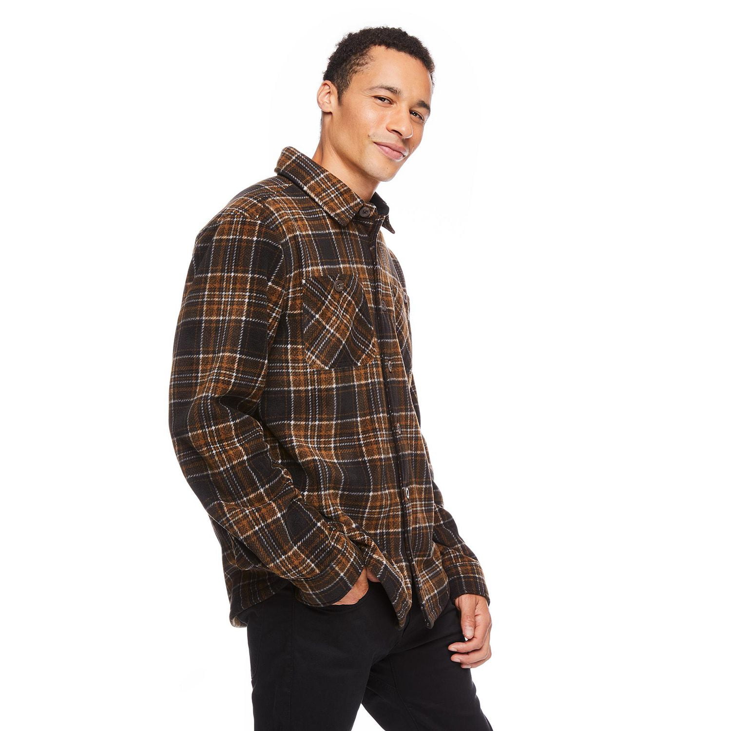 George Men's Fleece Shirt Jacket
