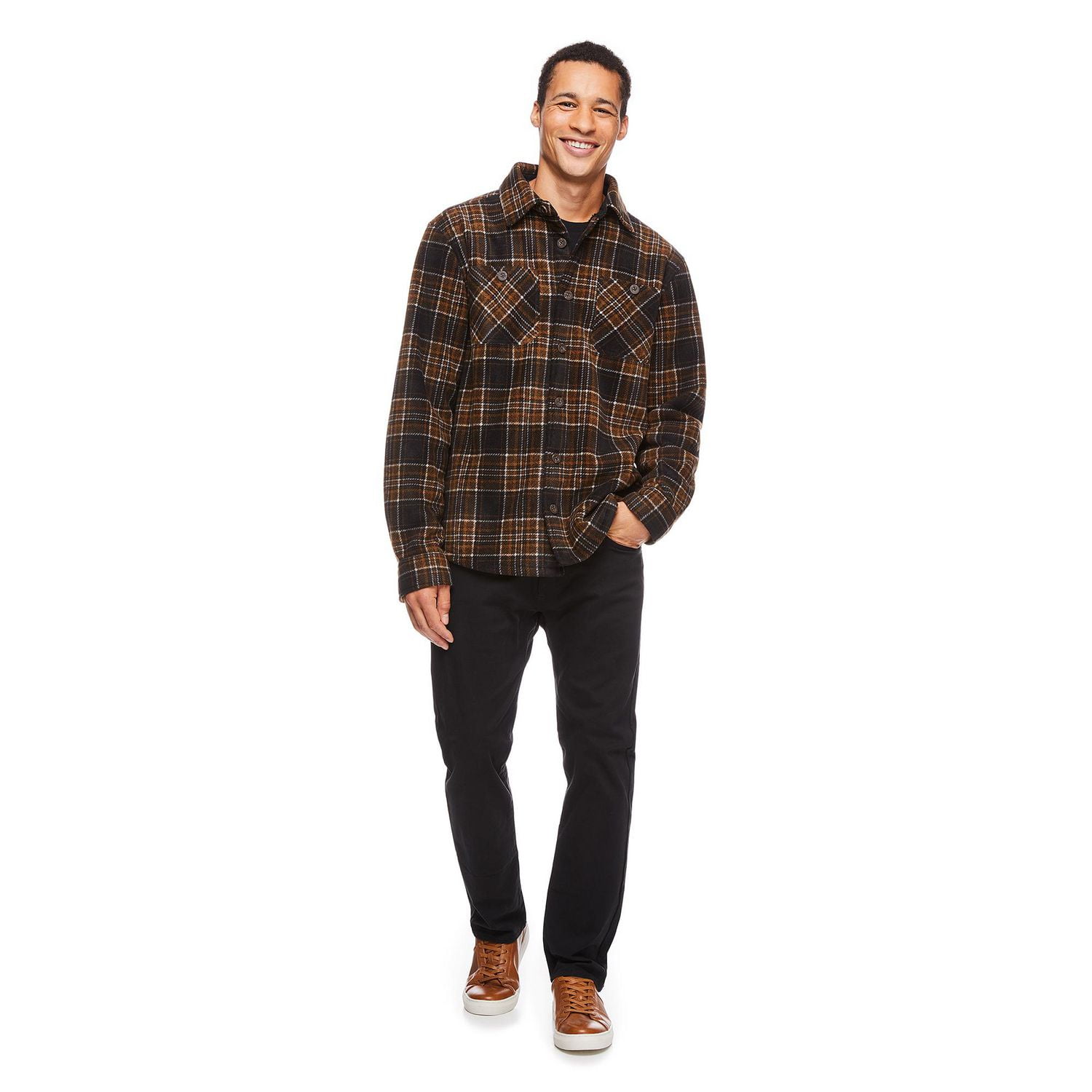 George Men's Fleece Shirt Jacket