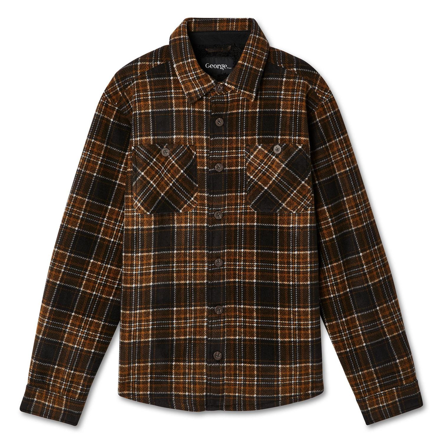 George Men's Fleece Shirt Jacket