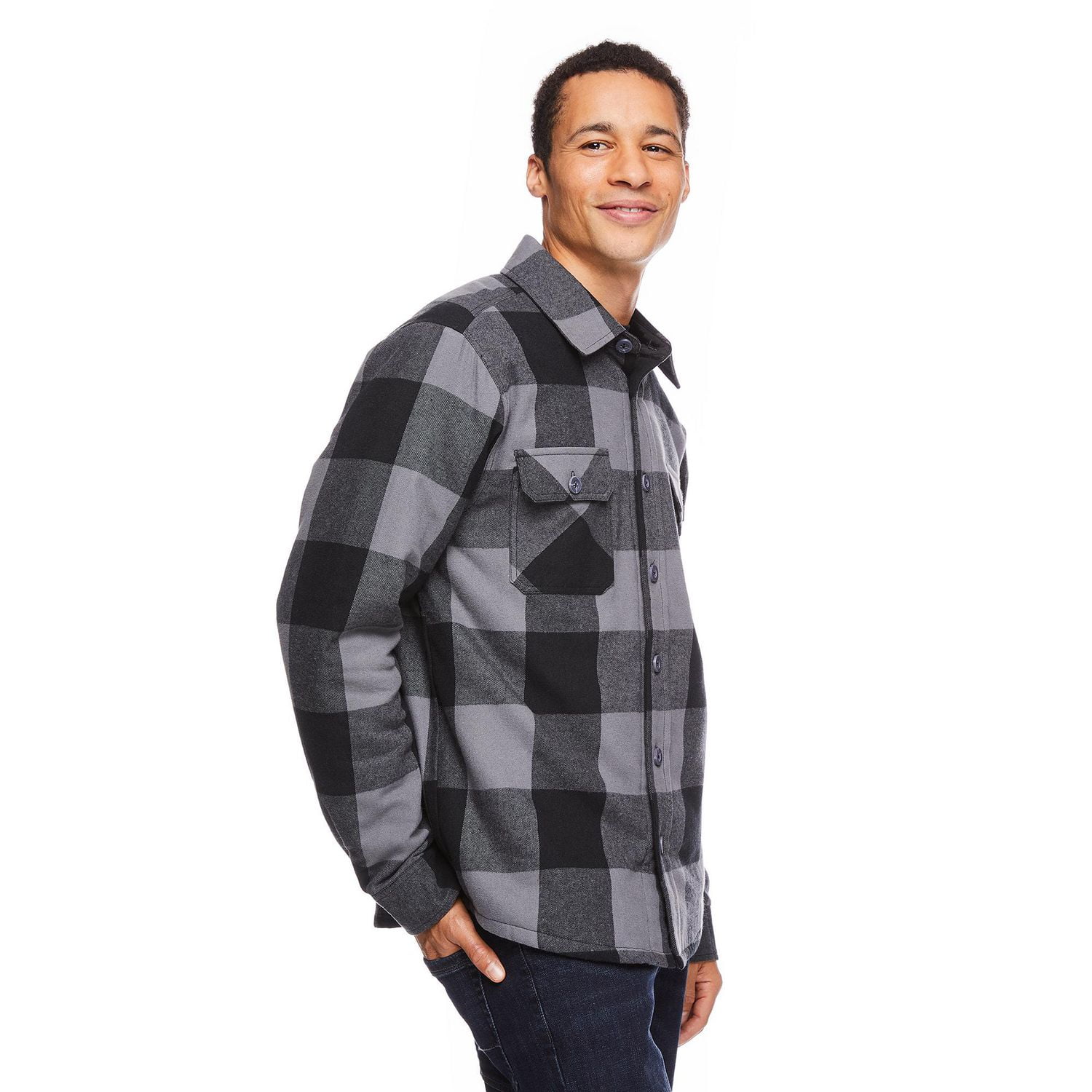 Flannel clearance jacket walmart