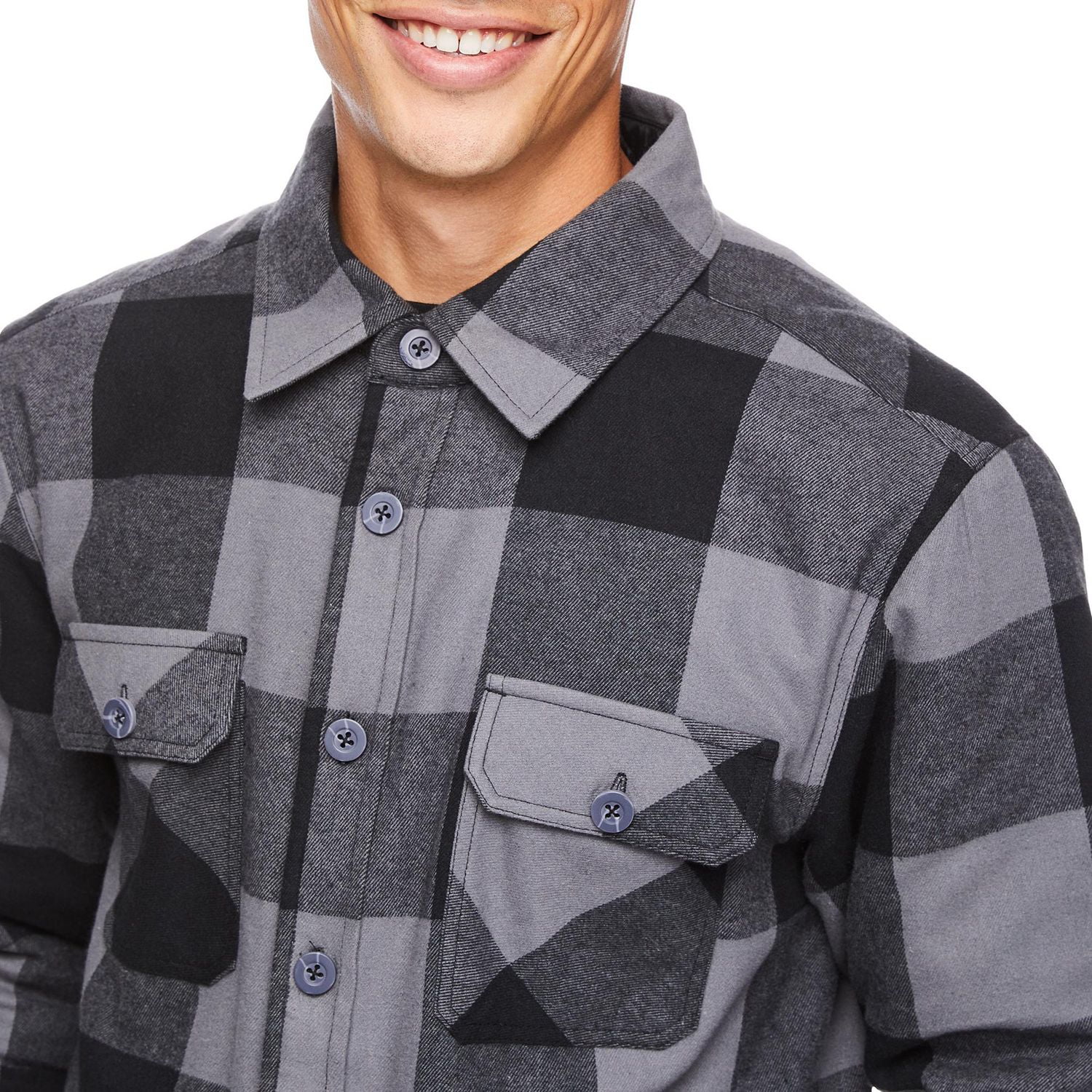 Flannel hot sale jacket walmart