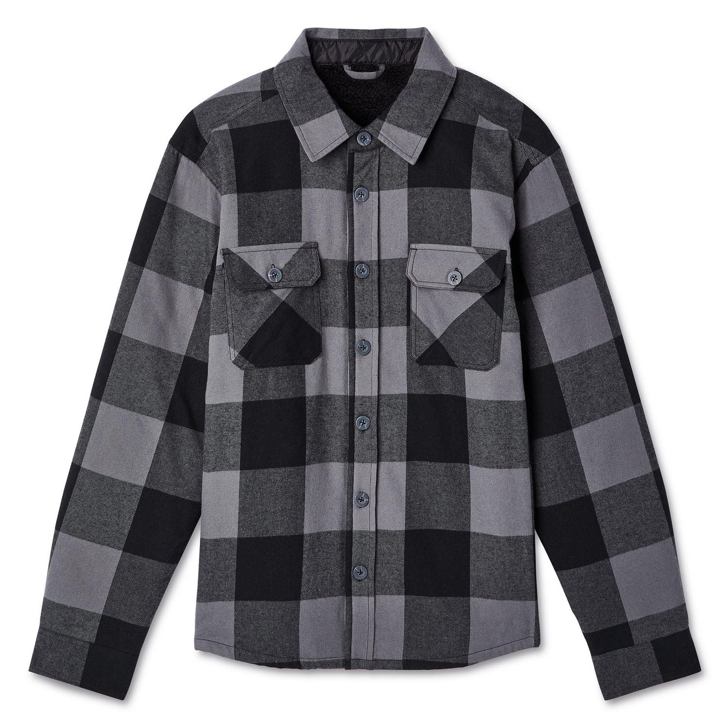 George Men's Flannel Shirt Jacket