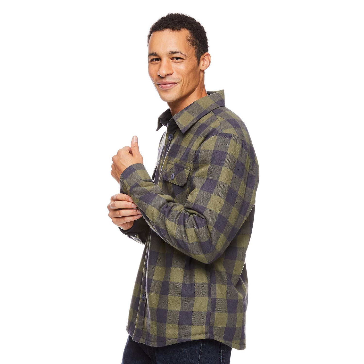 Veste-chemise en flanelle George pour hommes