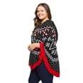 thumbnail image 2 of George Plus Women's Christmas Poncho Sweater, 2 of 6