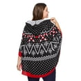thumbnail image 3 of George Plus Women's Christmas Poncho Sweater, 3 of 6